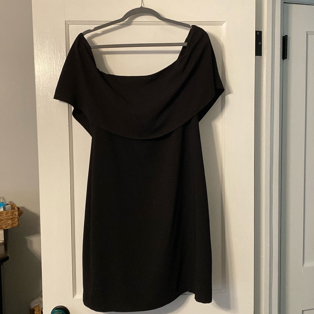 Black off the shoulder dress